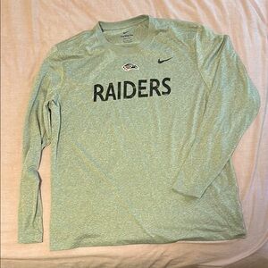Nike Men's Gray Raiders Long Sleeve Shirt